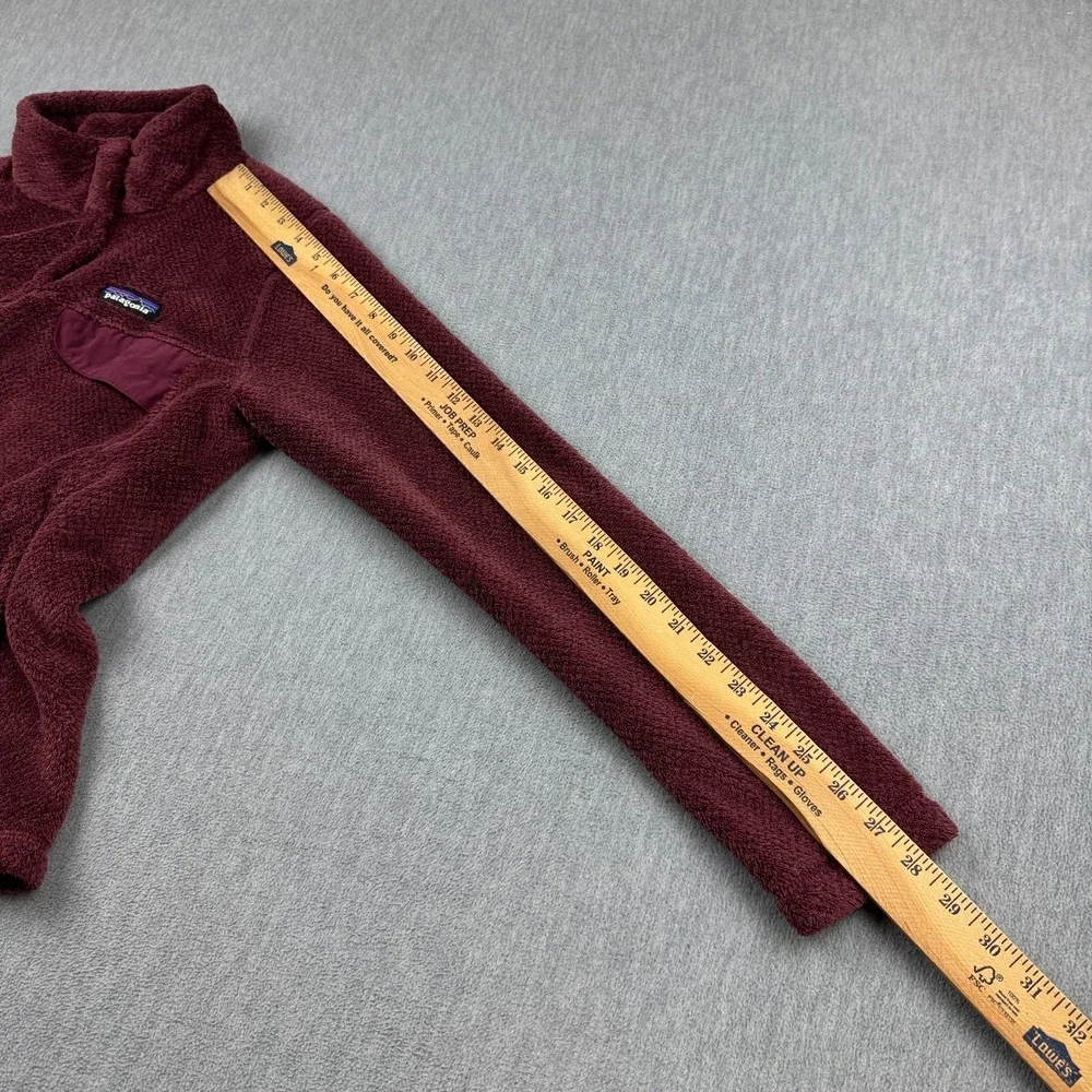 Patagonia Sweater Womens Small Red Re-Tool Snap-T Pullover Fleece Polartec 25443